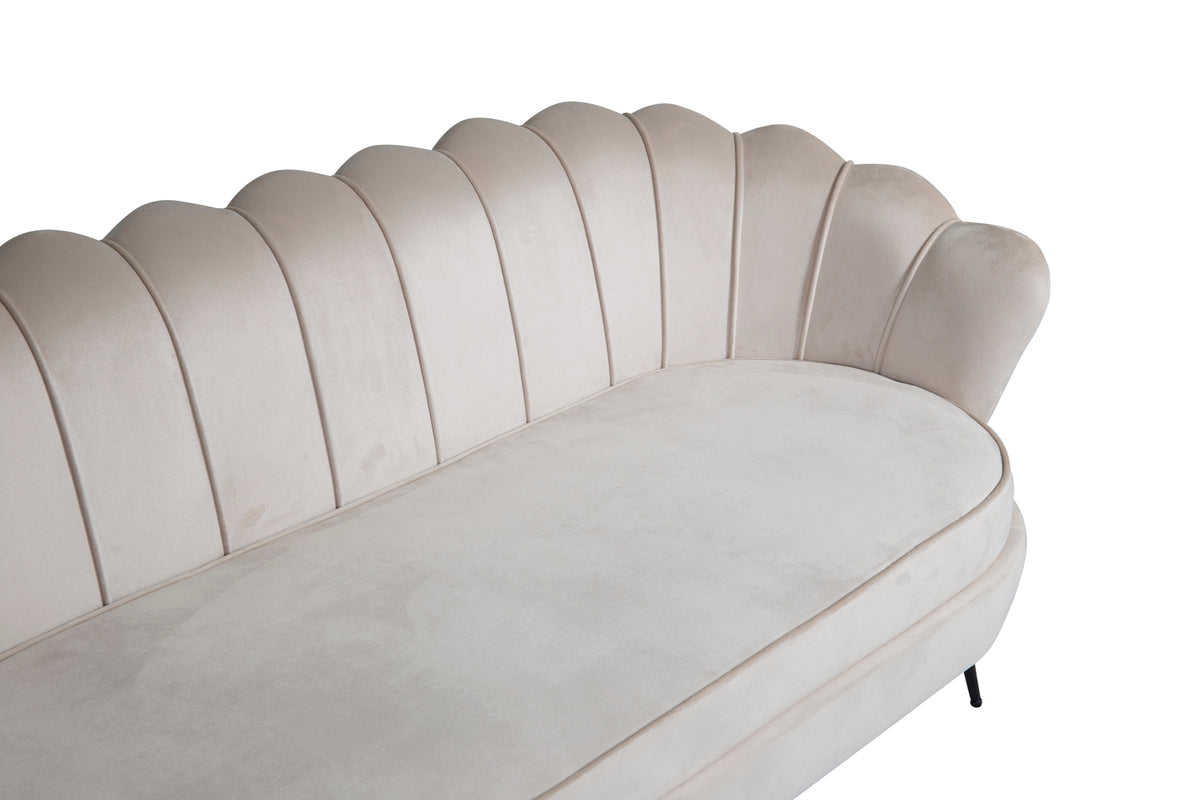 Calais Soffa Sammet - Beige