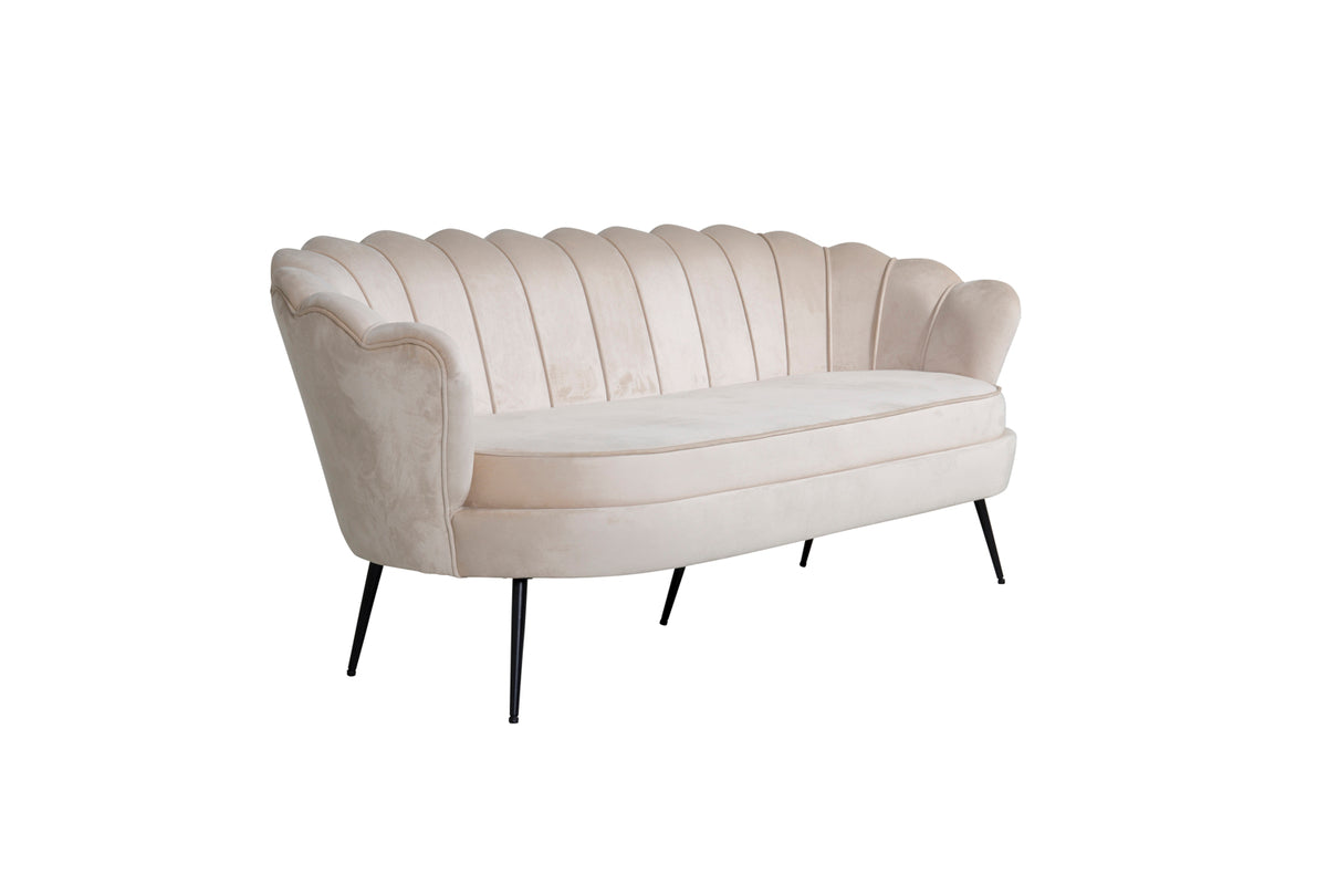 Calais Soffa Sammet - Beige