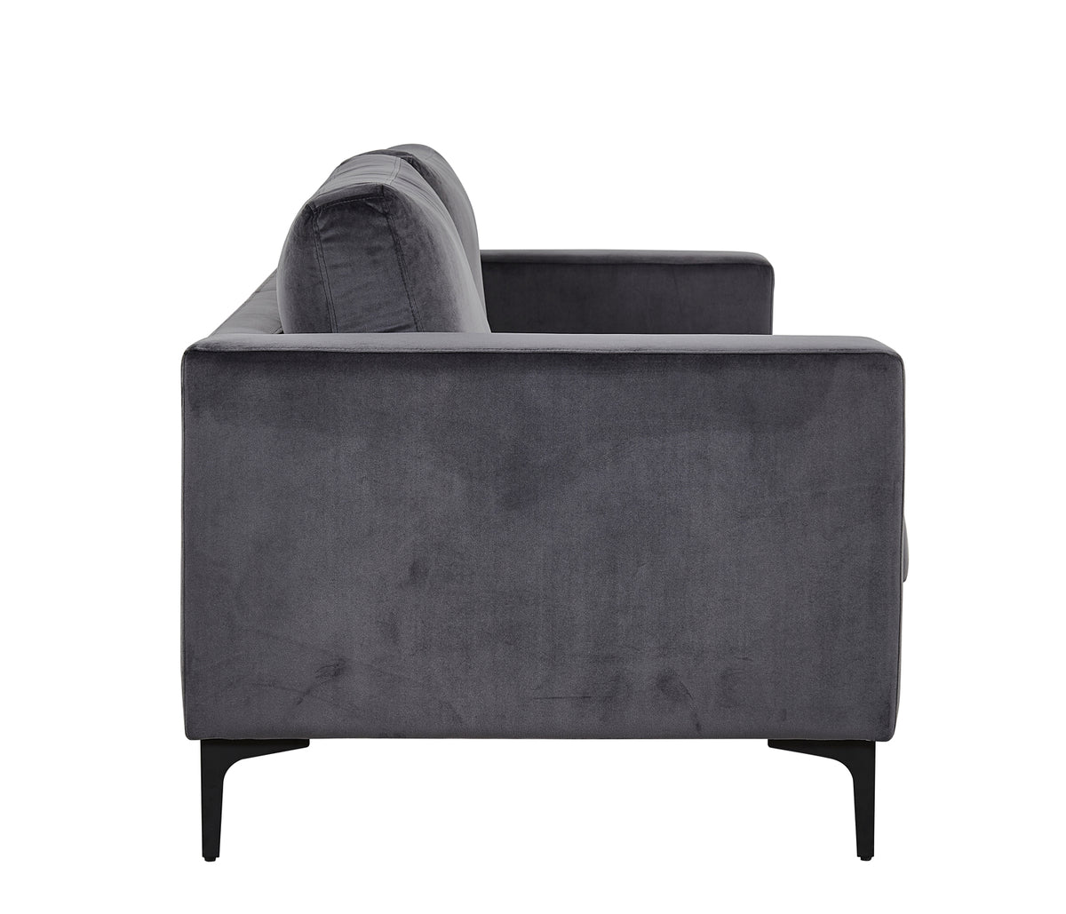 Bolero soffa Grå 3-sits Sammet