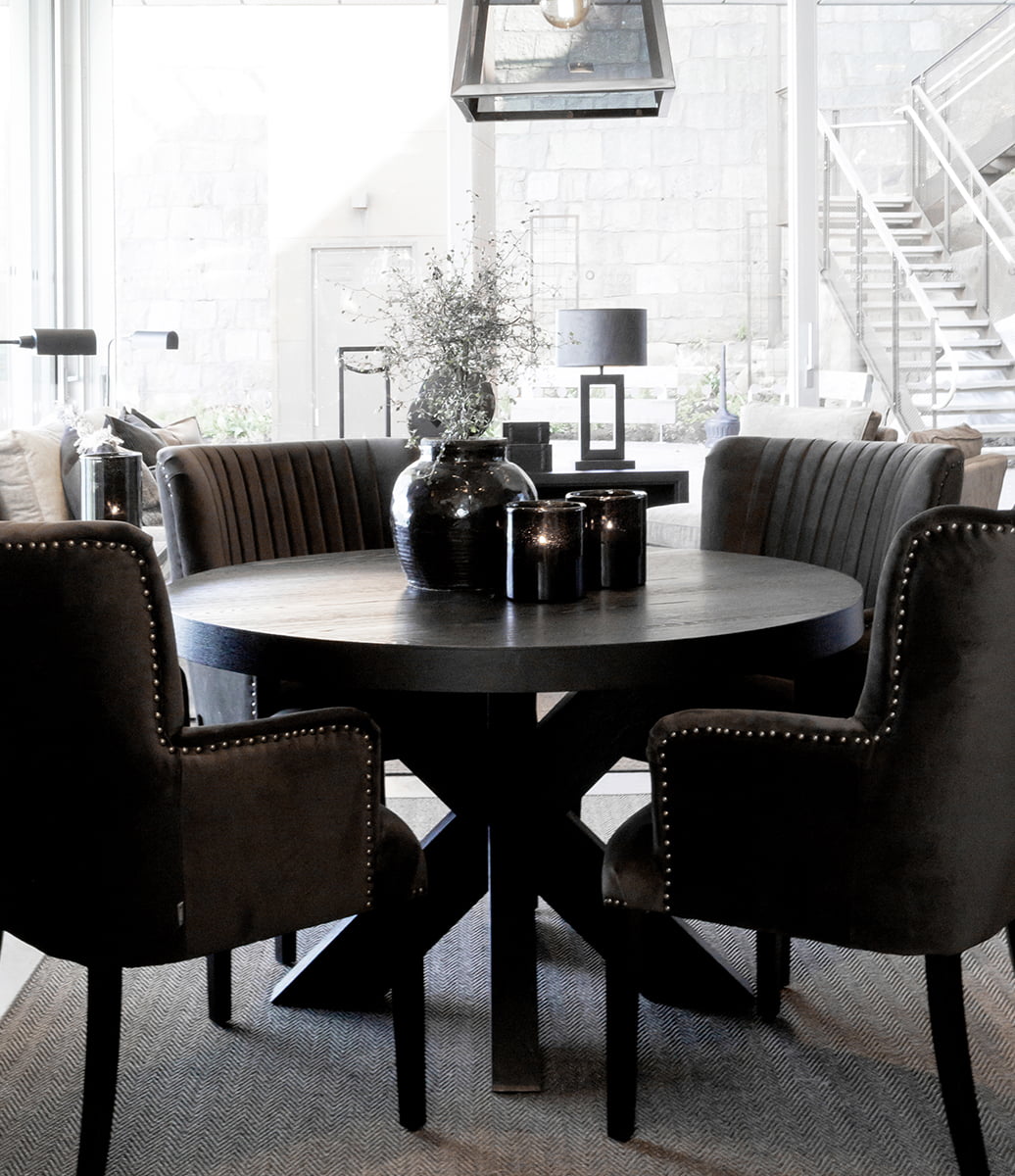Hunter Matbord Rund - Svart