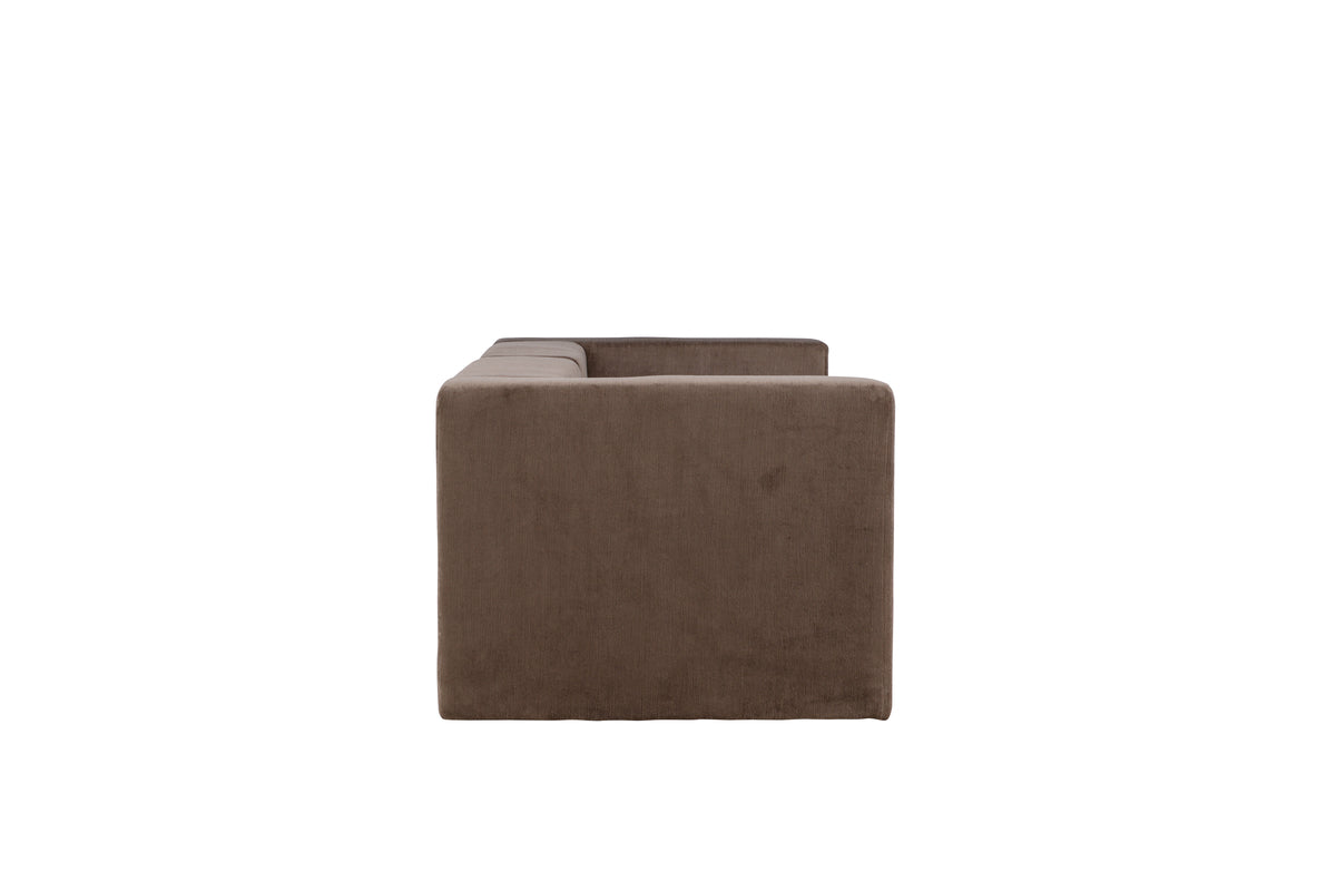 Lumi 3-sits soffa - brun