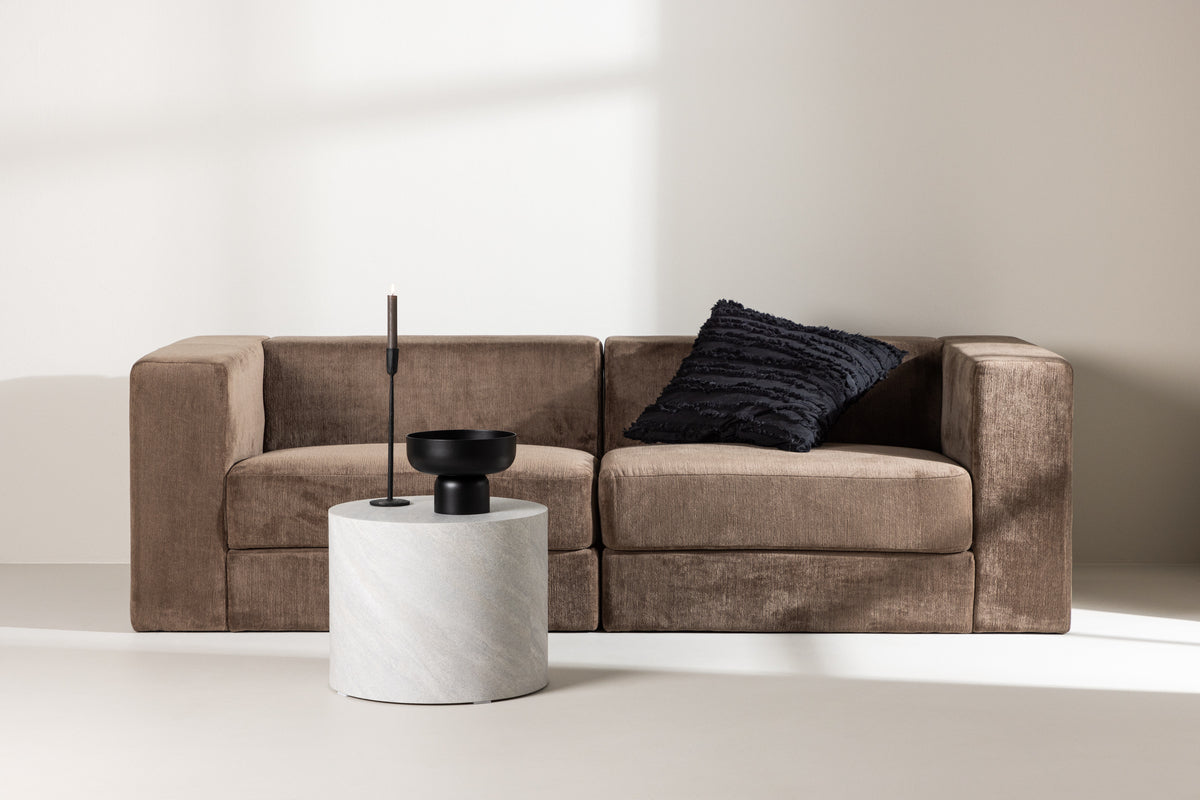 Lumi 3-sits soffa - brun