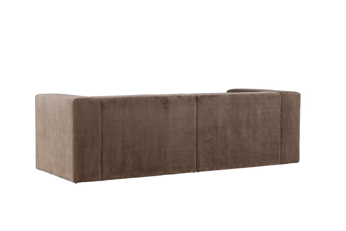 Lumi 3-sits soffa - brun