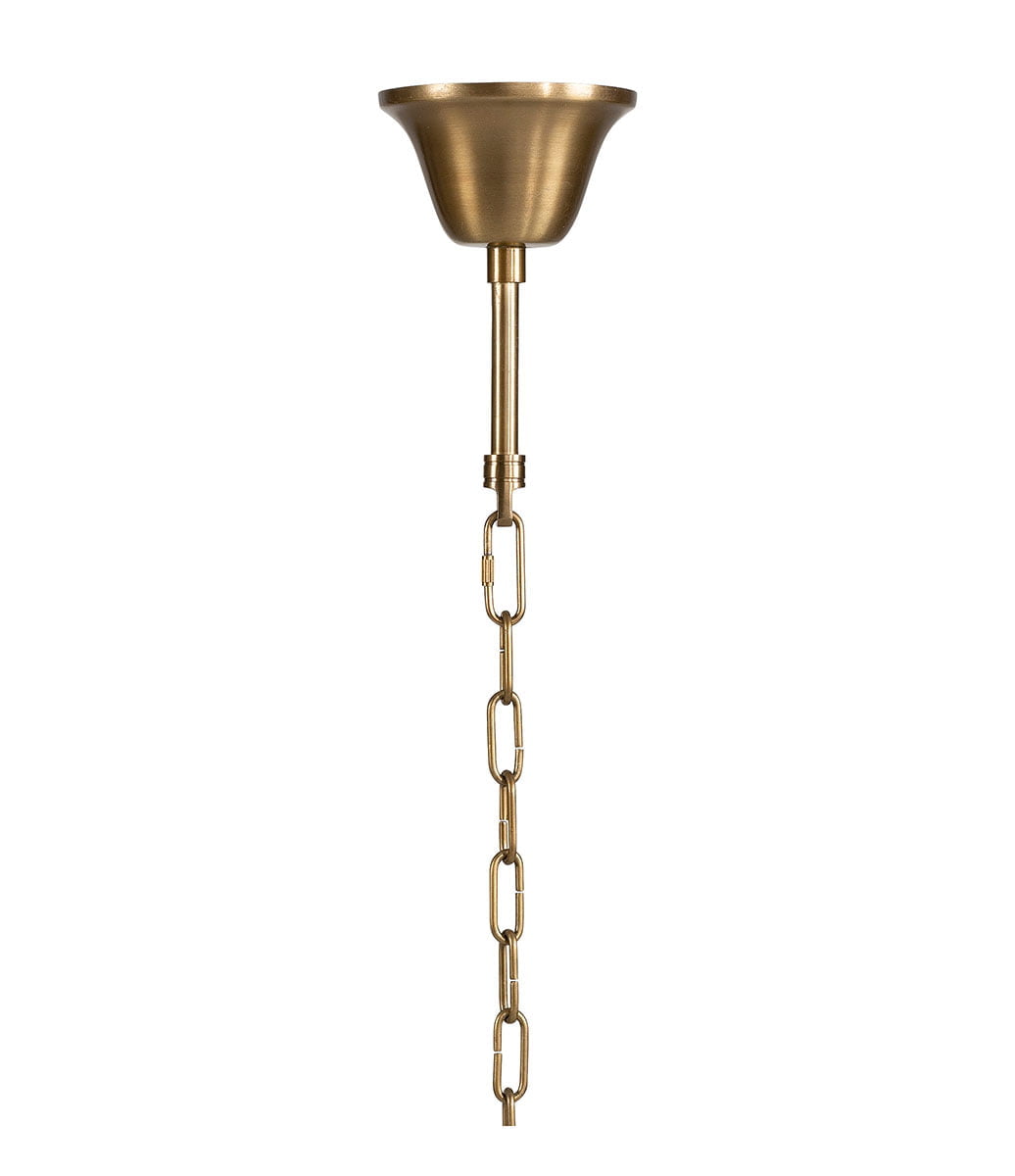 Crown taklampa mässing