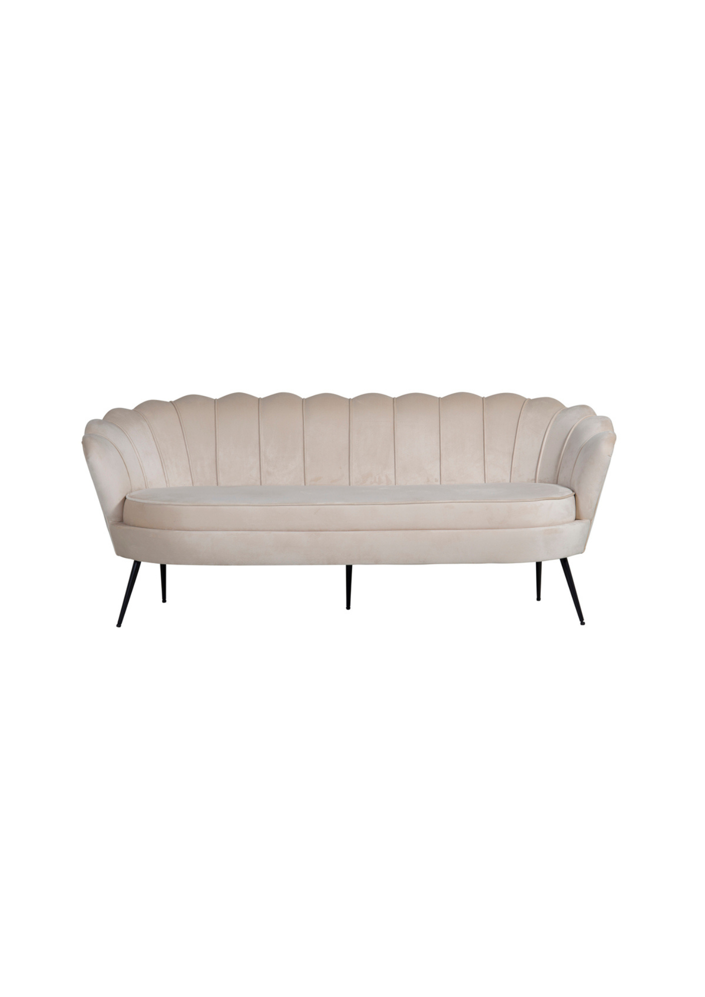 Calais Soffa Sammet - Beige