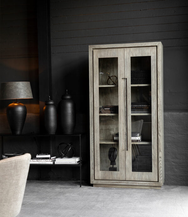 Hunter Vitrinskåp - Antique grey