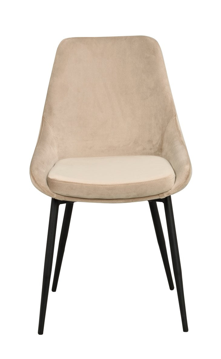 Sierra stol beige sammet