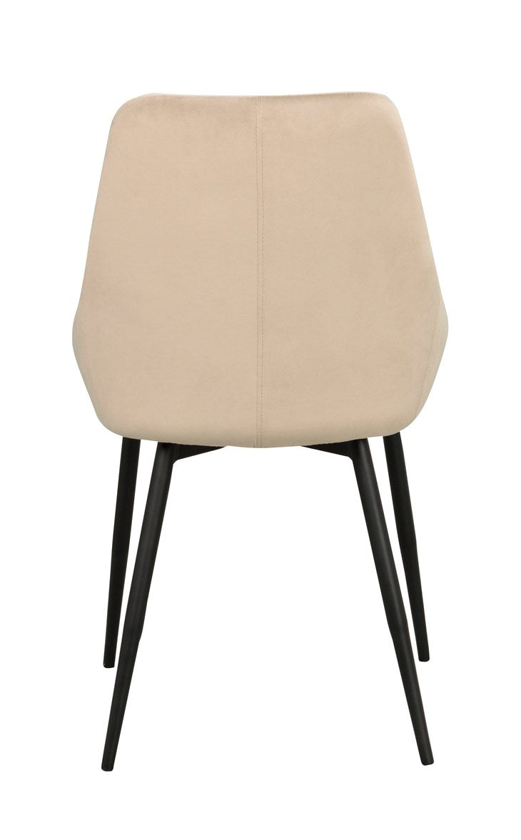 Sierra stol beige sammet