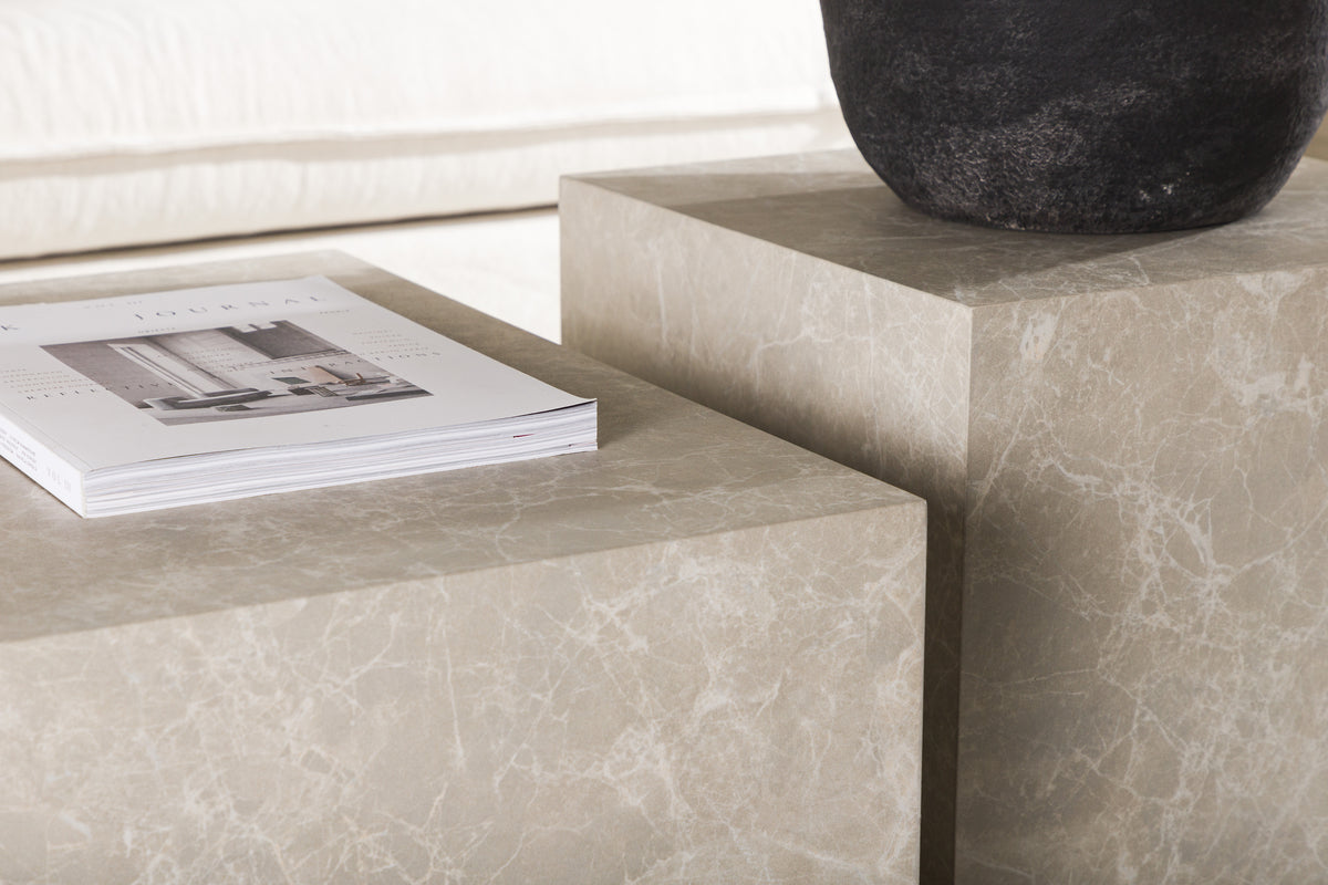 York Soffbord - Beige 80 cm