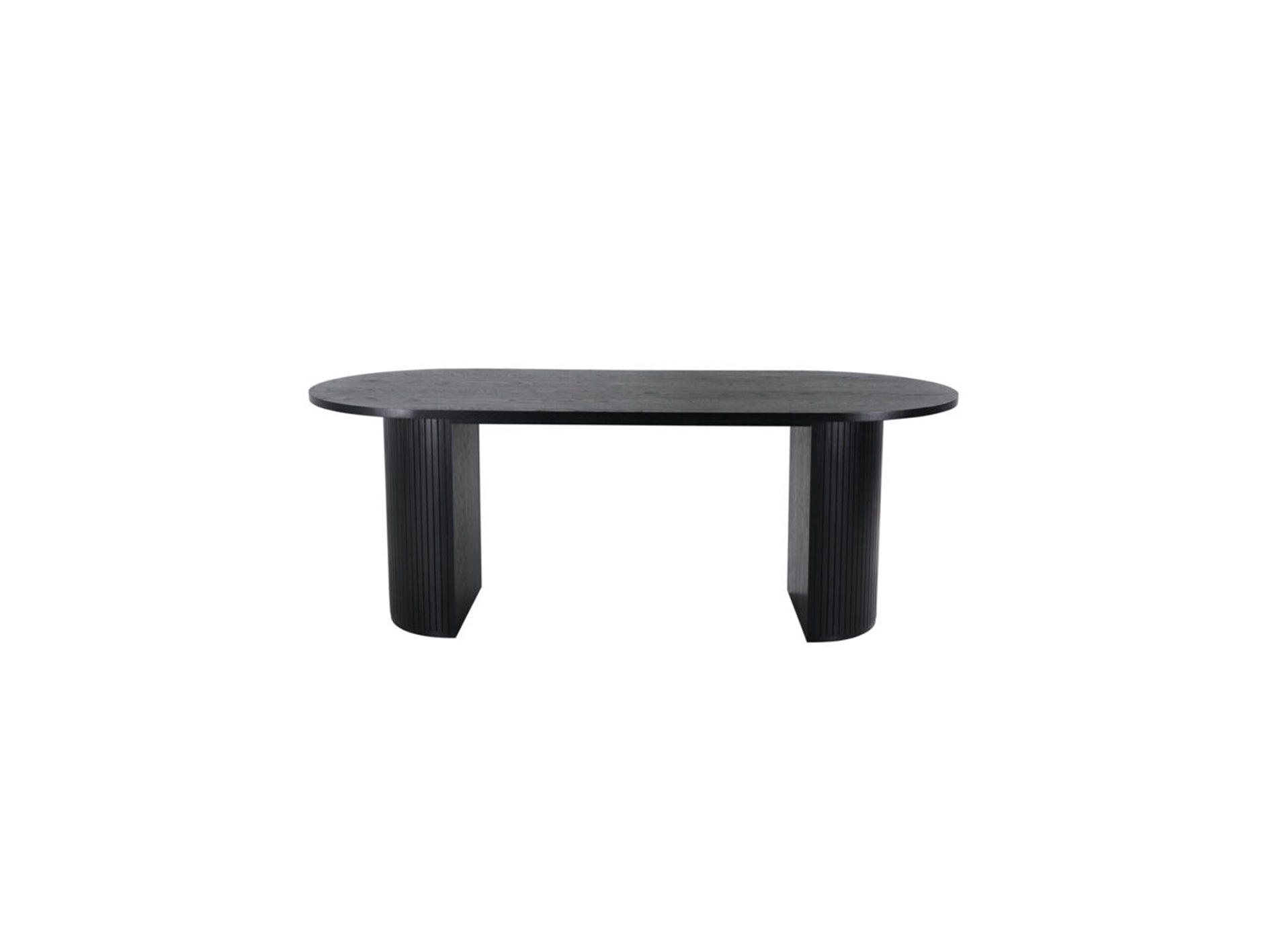 Bianca Matbord Oval Svart