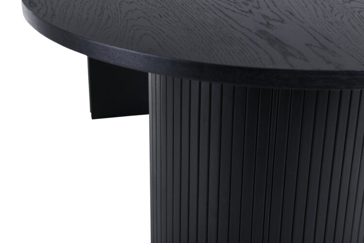 Bianca Matbord Oval Svart