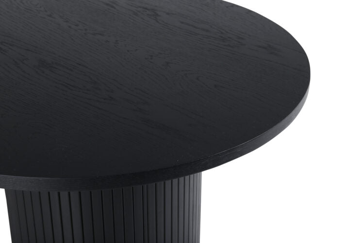 Bianca Matbord Oval Svart