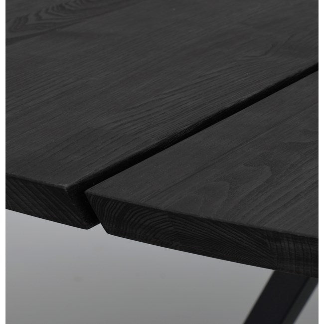 Carradale matbord svart V-ben