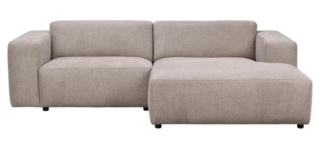 Willard 3-sitssoffa / schäslong höger beige