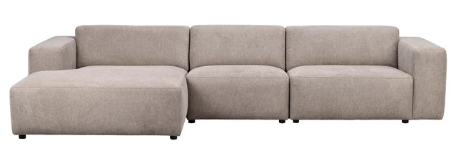 Willard 4-sitssoffa / schäslong beige
