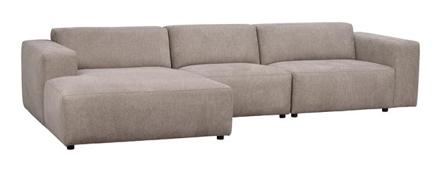 Willard 4-sitssoffa / schäslong beige