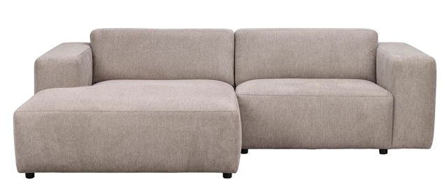 Willard 3-sitssoffa / schäslong beige vänster