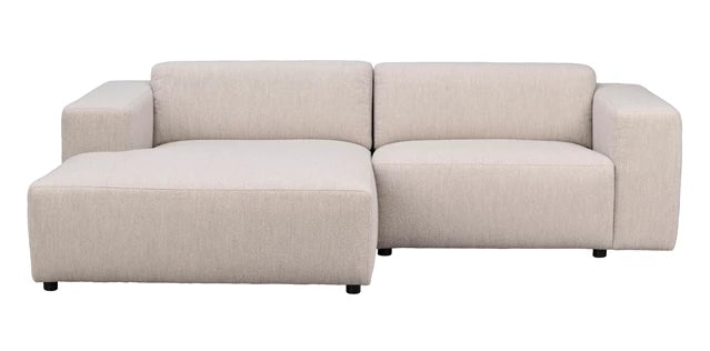 Willard 3-sitssoffa / schäslong vänster ljusbeige