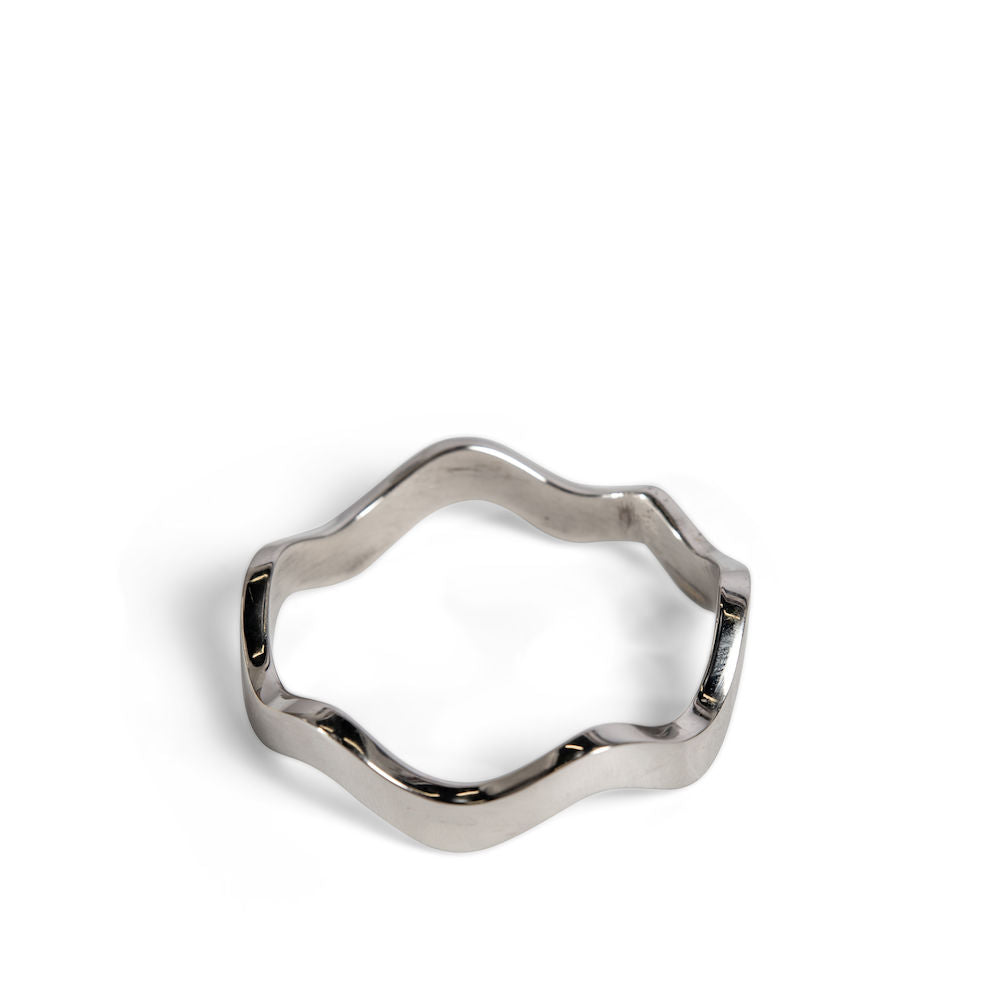 Anna servettring 4-pack, silver