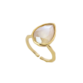 EVE RAINDROP RING – OYSTER