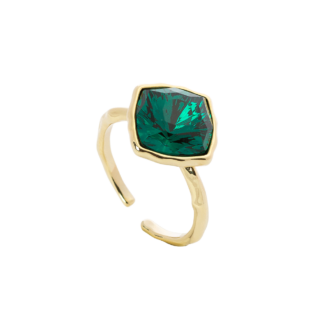Lova Square ring - Emerald