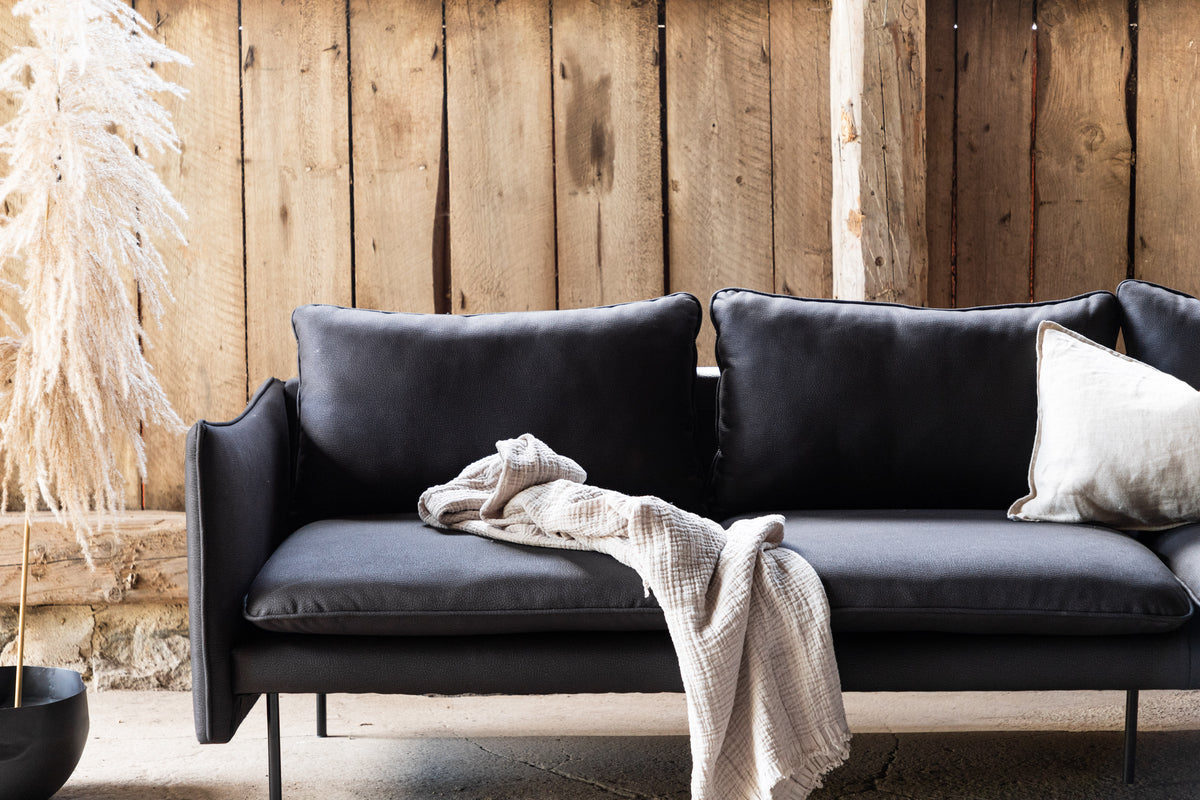 Brunskär 3-Sits Soffa Svart