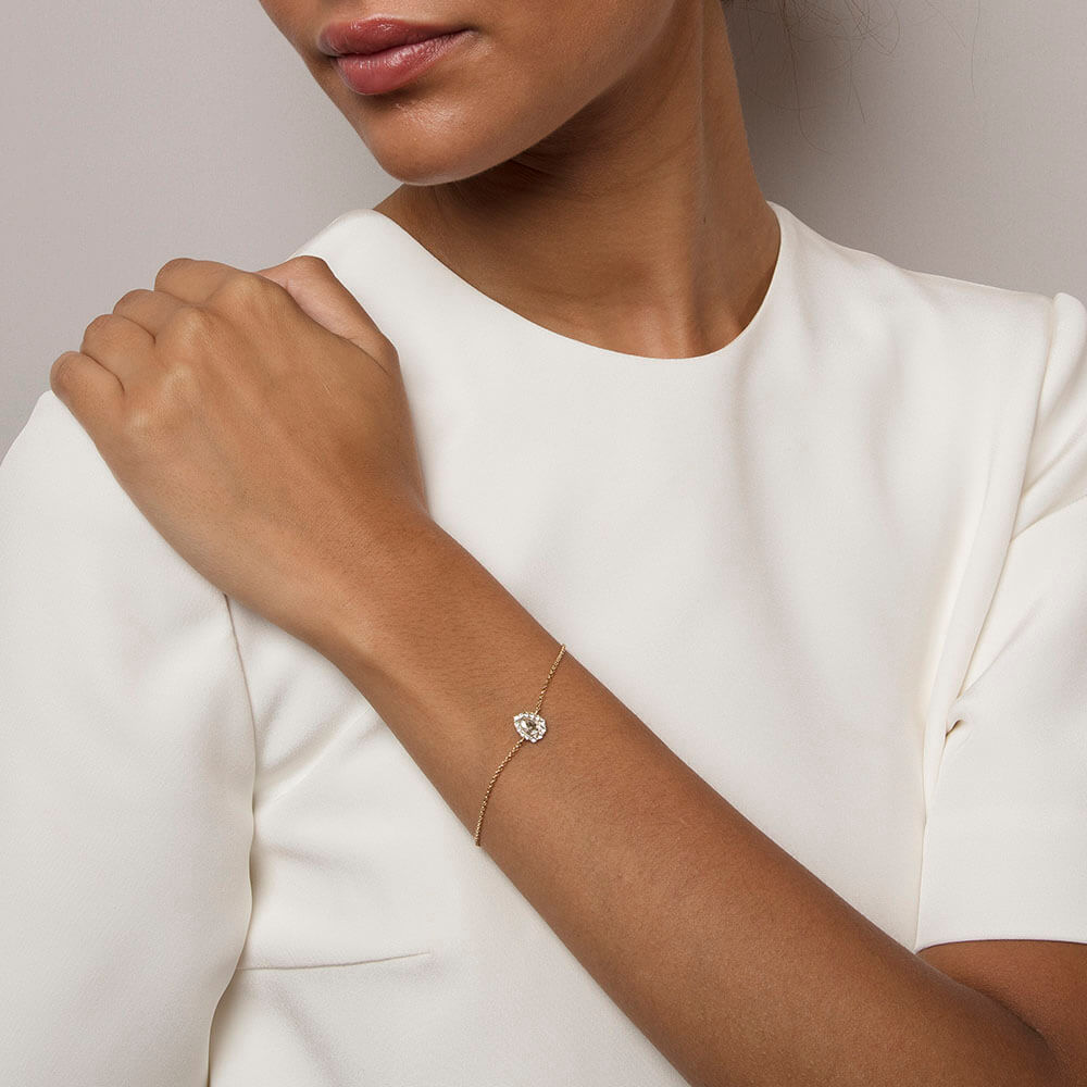 Armband Amelie - Crystal Guld