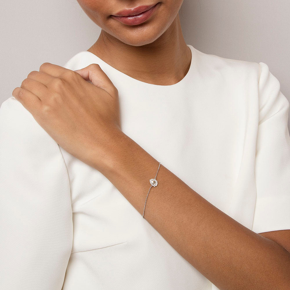 Armband Amelie - Crystal Silver
