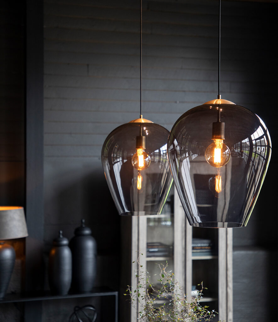 Infinity taklampa smokey grey