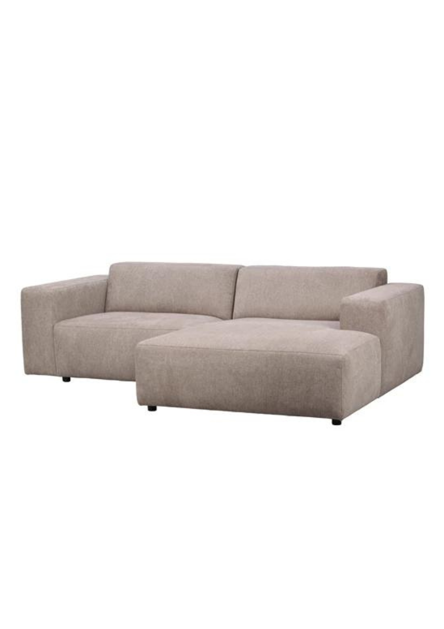 Willard 3-sitssoffa / schäslong höger beige