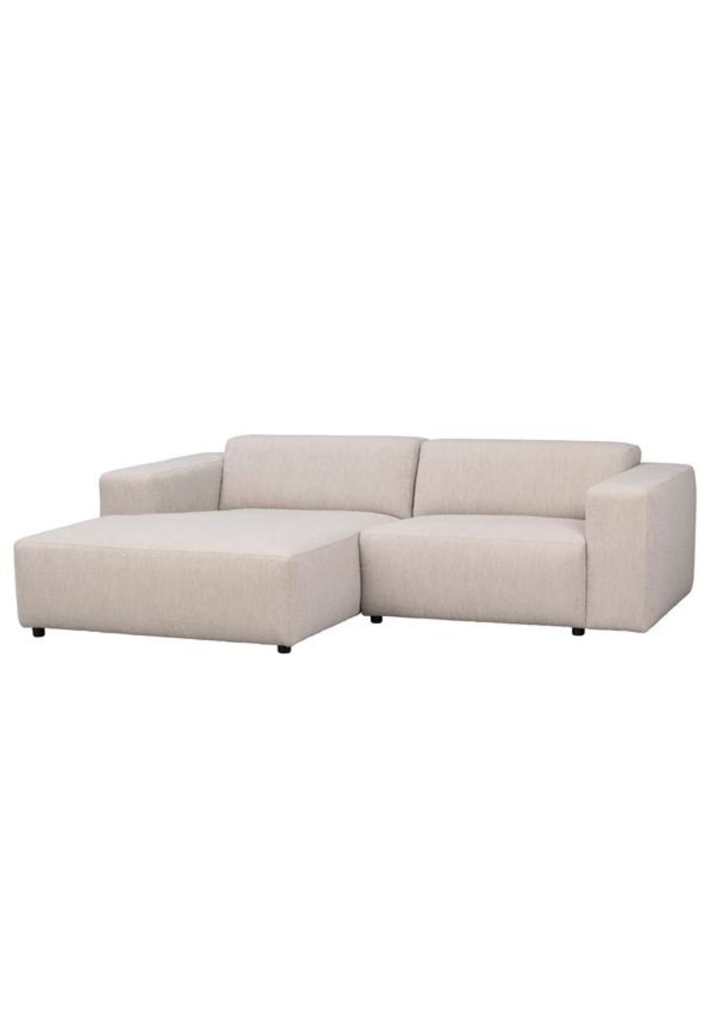 Willard 3-sitssoffa / schäslong vänster ljusbeige