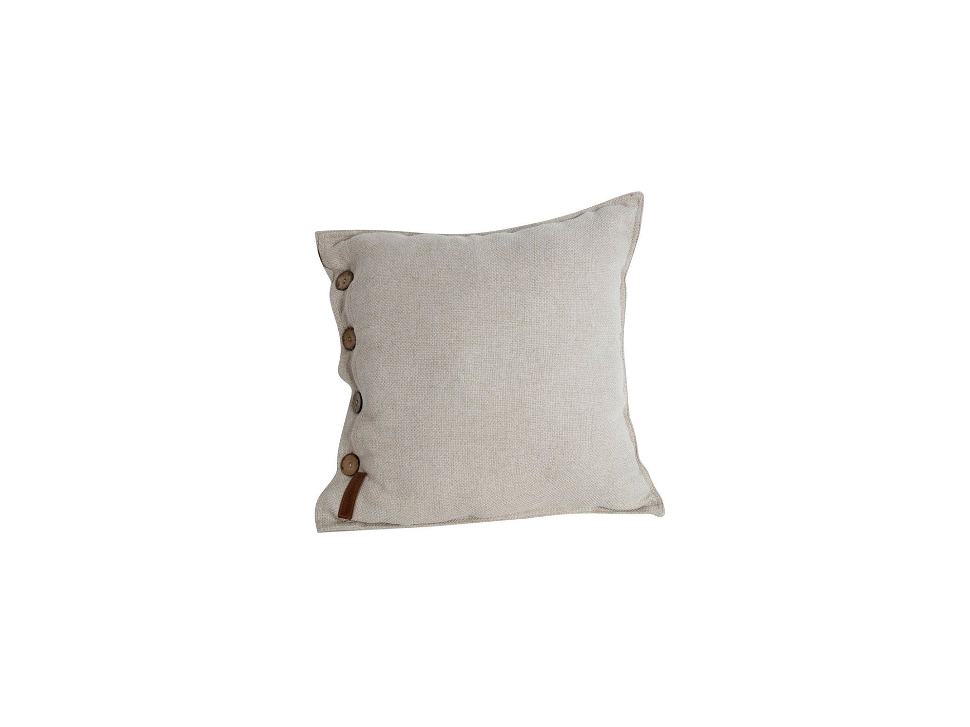 Kuddfodral knapp Beige