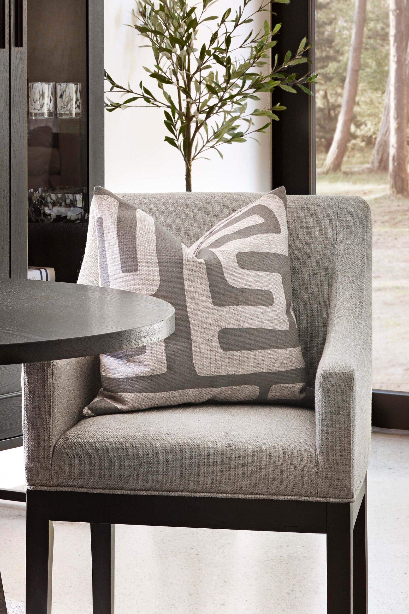 Matstol Shetland Beige/Svart